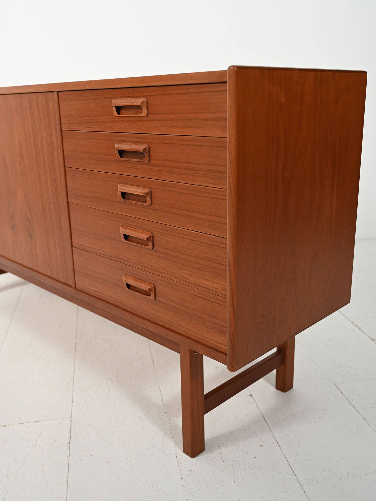Scandinavian 1960s sideboard with projecting handles