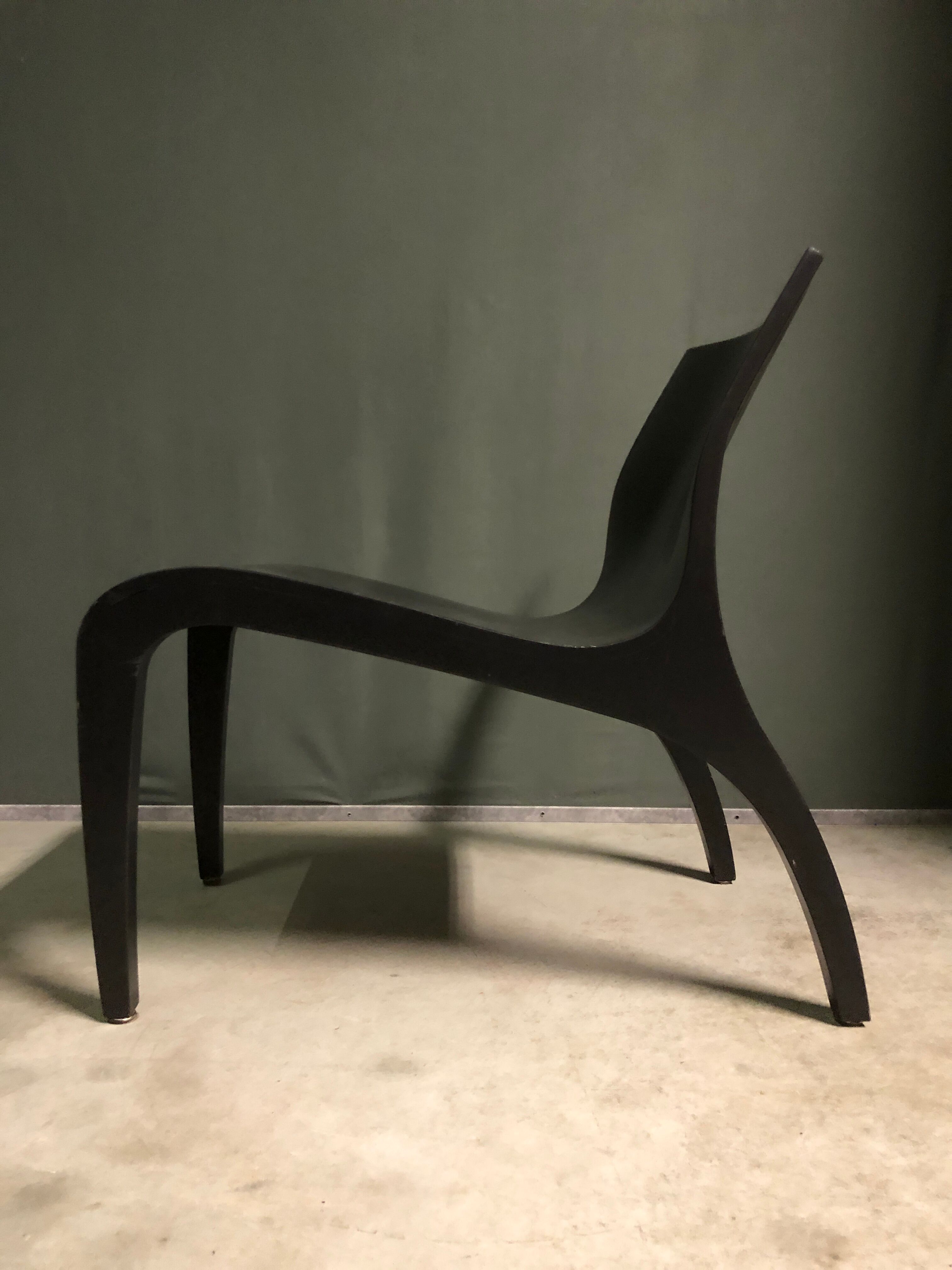 'studio parade' minimalist wooden lounge chairs