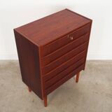 Teak chest of drawers, Danish design, 1970s, production: Denmark