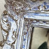 Carved wooden mirror