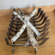 Large 19th century wrought iron log rack
