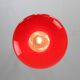 Suspension en laiton et verre rouge, italie, 1960s