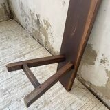 Solid oak bench 230 cm
