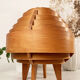 Lampe scandinave vintage en lamelles de bois