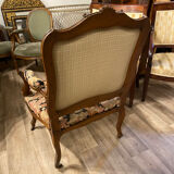 Louis XV style walnut armchair