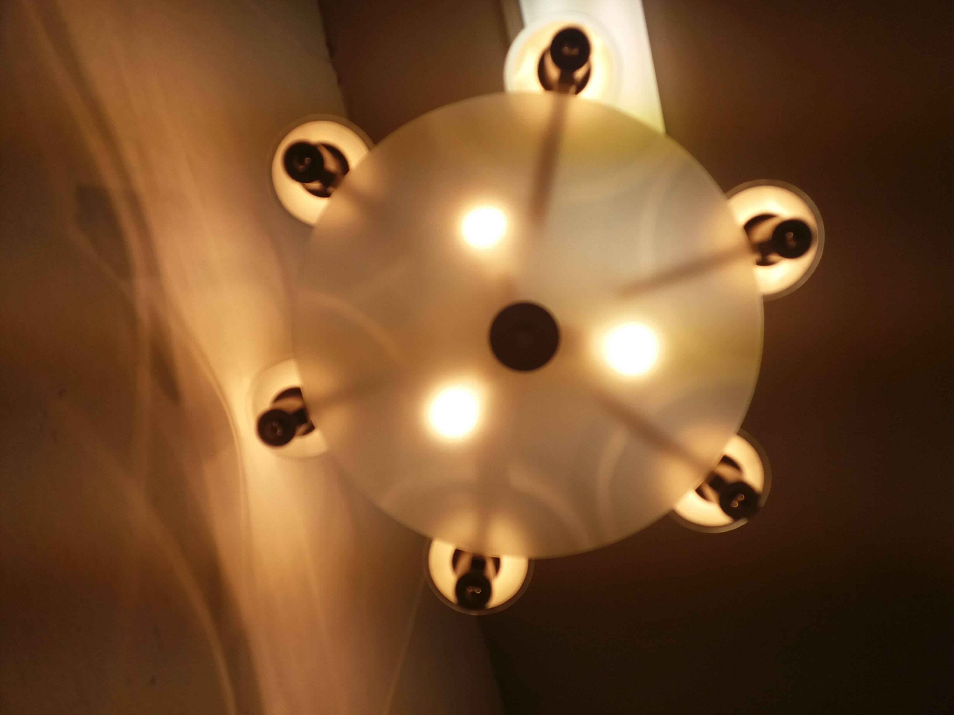 1930 Art deco Metal chandelier Functionalism, Czechoslovakia