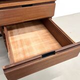 Pierre Guariche desk in teak and lacquered steel