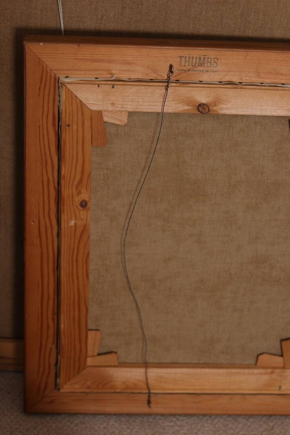 Original Swedish Oil on Canvas – “Landskap” – Vintage & Framed