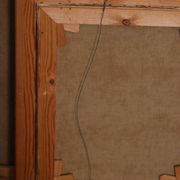 Huile sur toile originale suédoise – “Landskap” – Vintage et encadrée