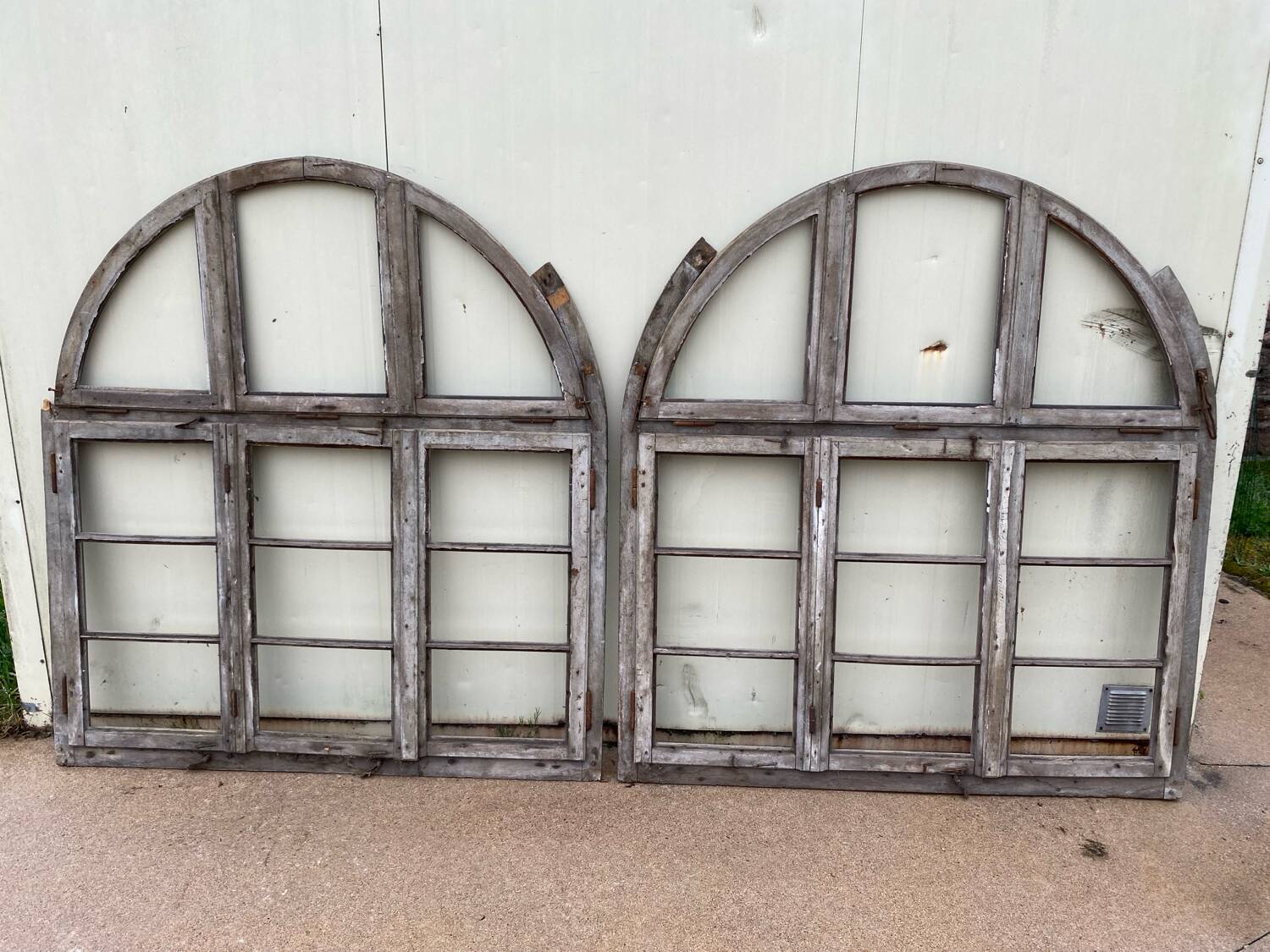 Factory window frame pair