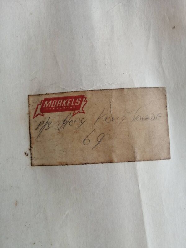 Ancien planisphère mappemonde Royal Interocean Lines