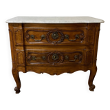 Commode sauteuse en merisier de la fin du  XVIII ème