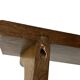 Vintage wall shelve rack bookshelf in oak wood minimalist
