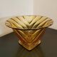 Glass cut style art deco yellow