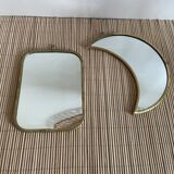 Duo of moon and rectangle mirrors