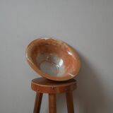 Ceramic stoneware salad bowl handmade pottery handcrafted bohemian country decoration