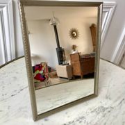 miroir en acier chromé années 40-50