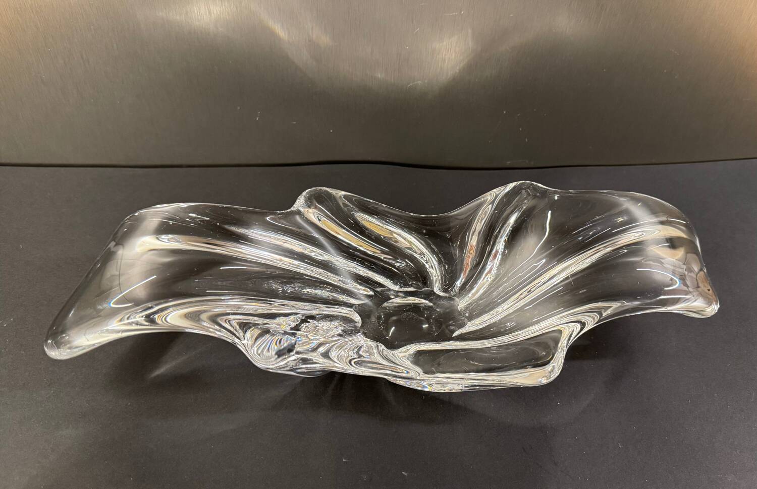 Baccarat stamped trinket tray/centerpiece