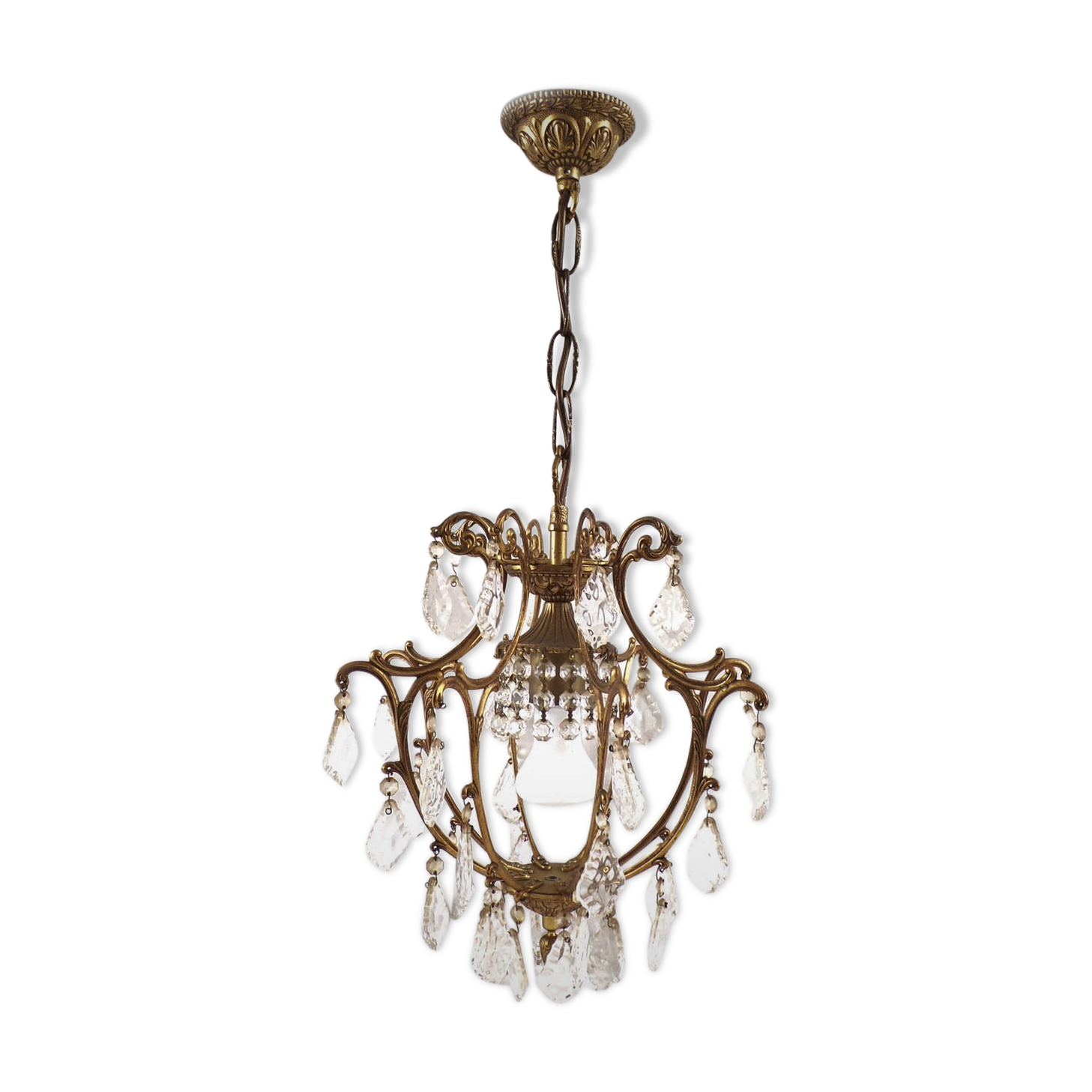 Vintage chandelier with stamp