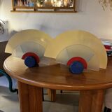 Pair of wall lights, Arlus, 1980