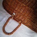 Old moses basket in wicker