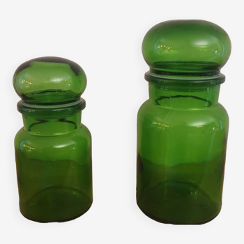 70's glass jar