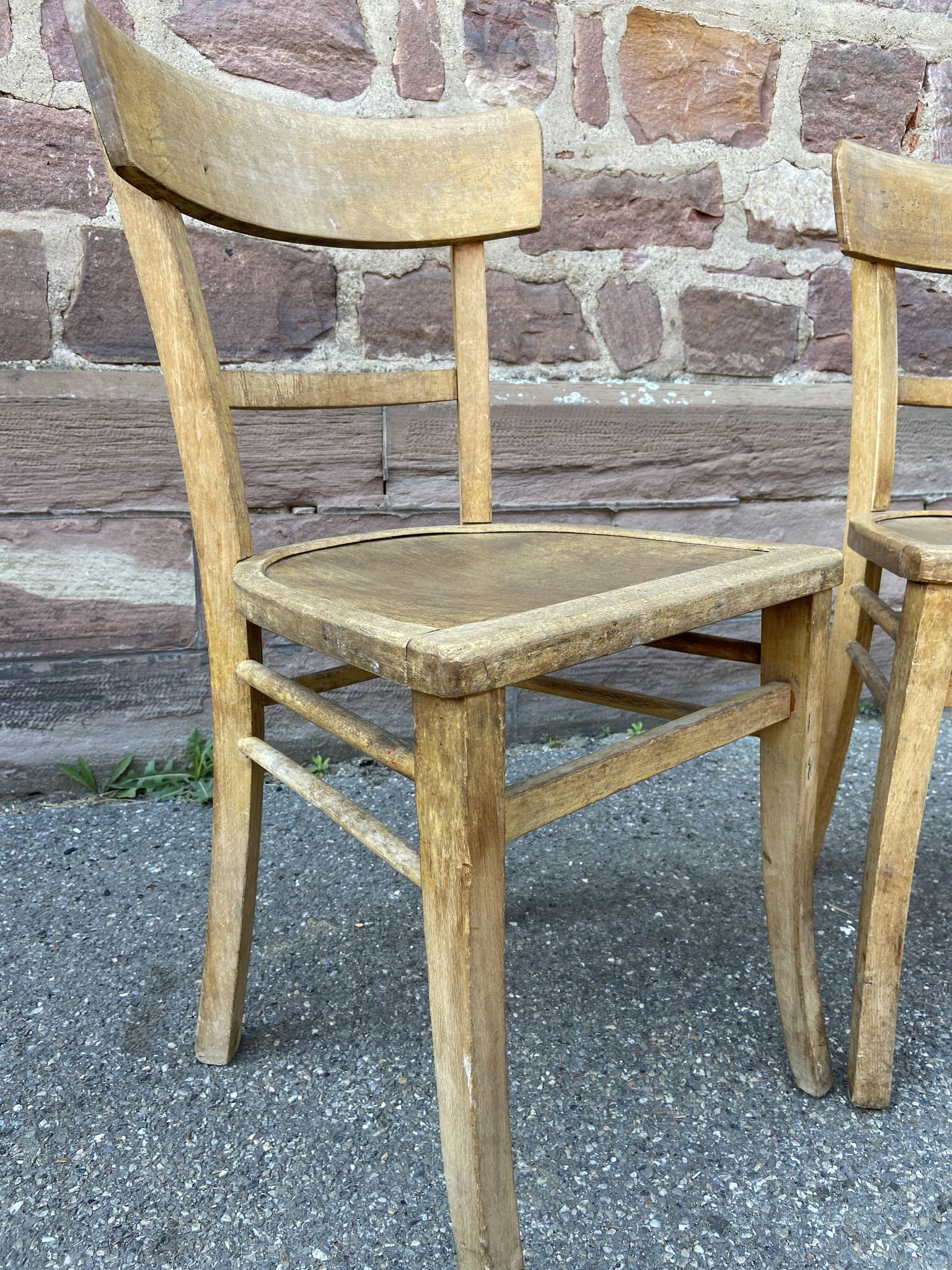 Pair of chairs bistro baumann French bistro chair vintage