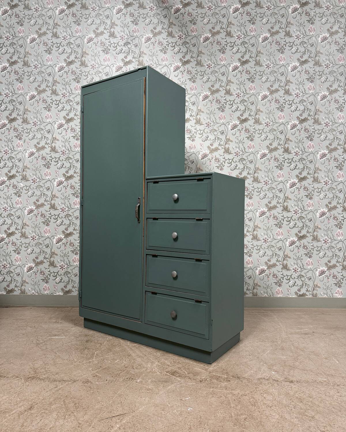 Asymmetrical Art Deco wardrobe