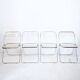 Suite of 4 Plia chairs by Giancarlo Piretti for castelli