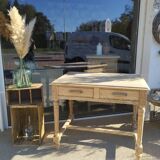 Raw wood desk