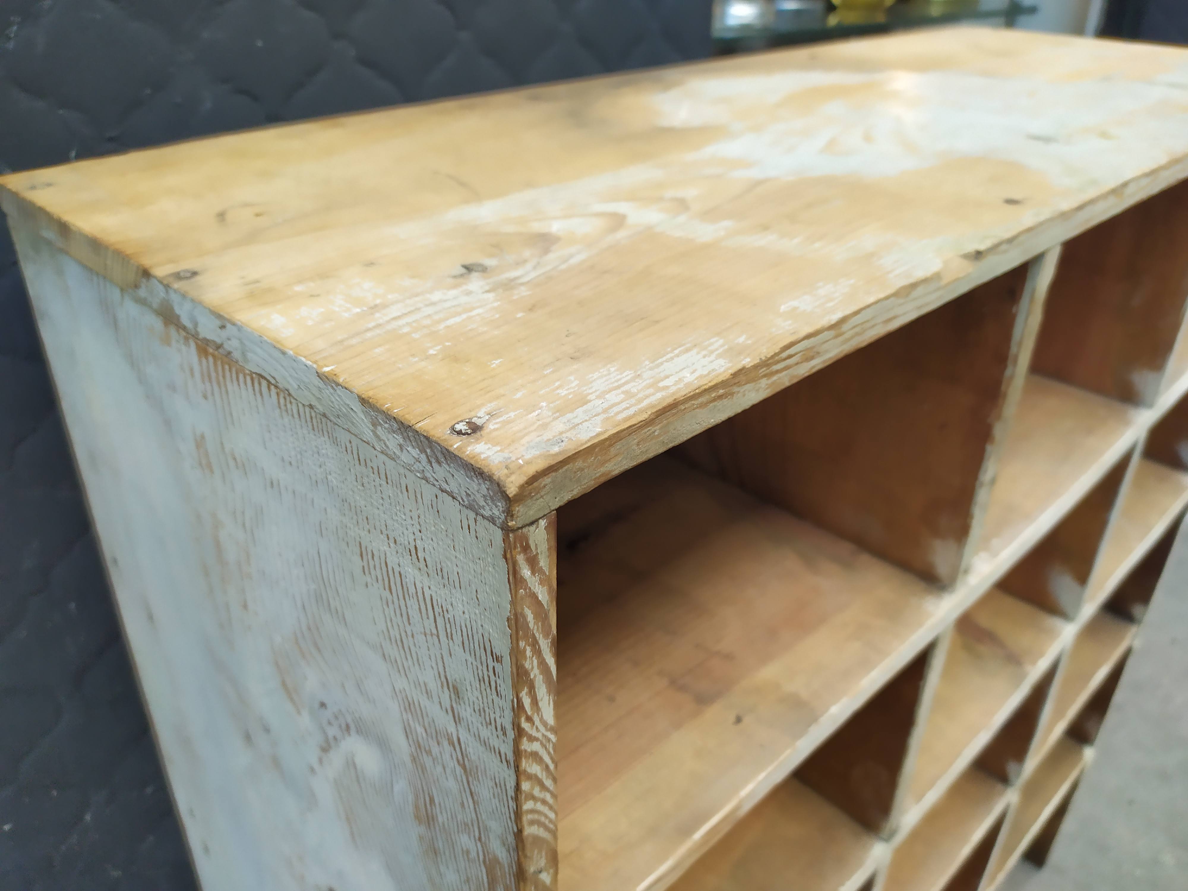 Wood-burning storage unit with an industrial locker