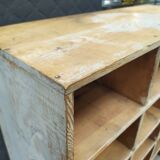 Wood-burning storage unit with an industrial locker