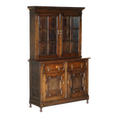 Jacobean Revival library in carved oak