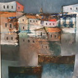 Oil painting on canvas - Marine - 1976 Lido Bettarini canvas 70x50 cm