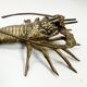 Vintage brass lobster