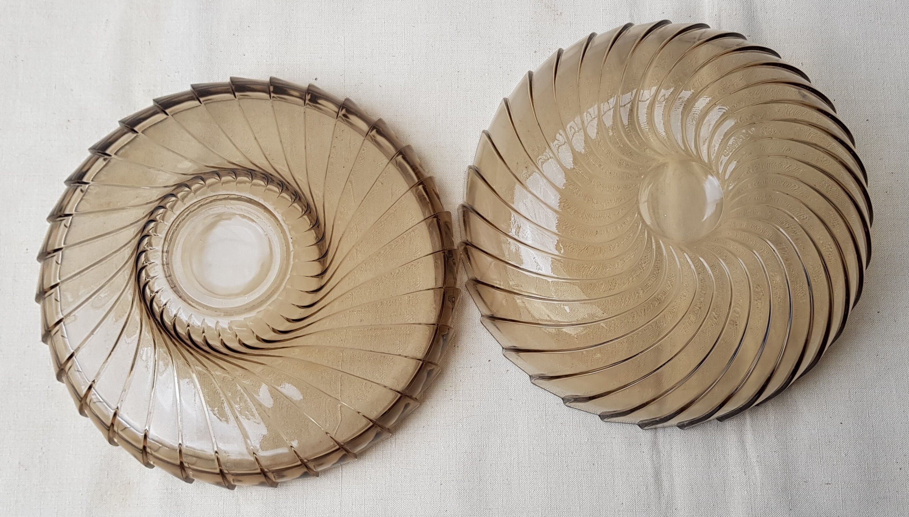 Empty amber glass pocket with lid