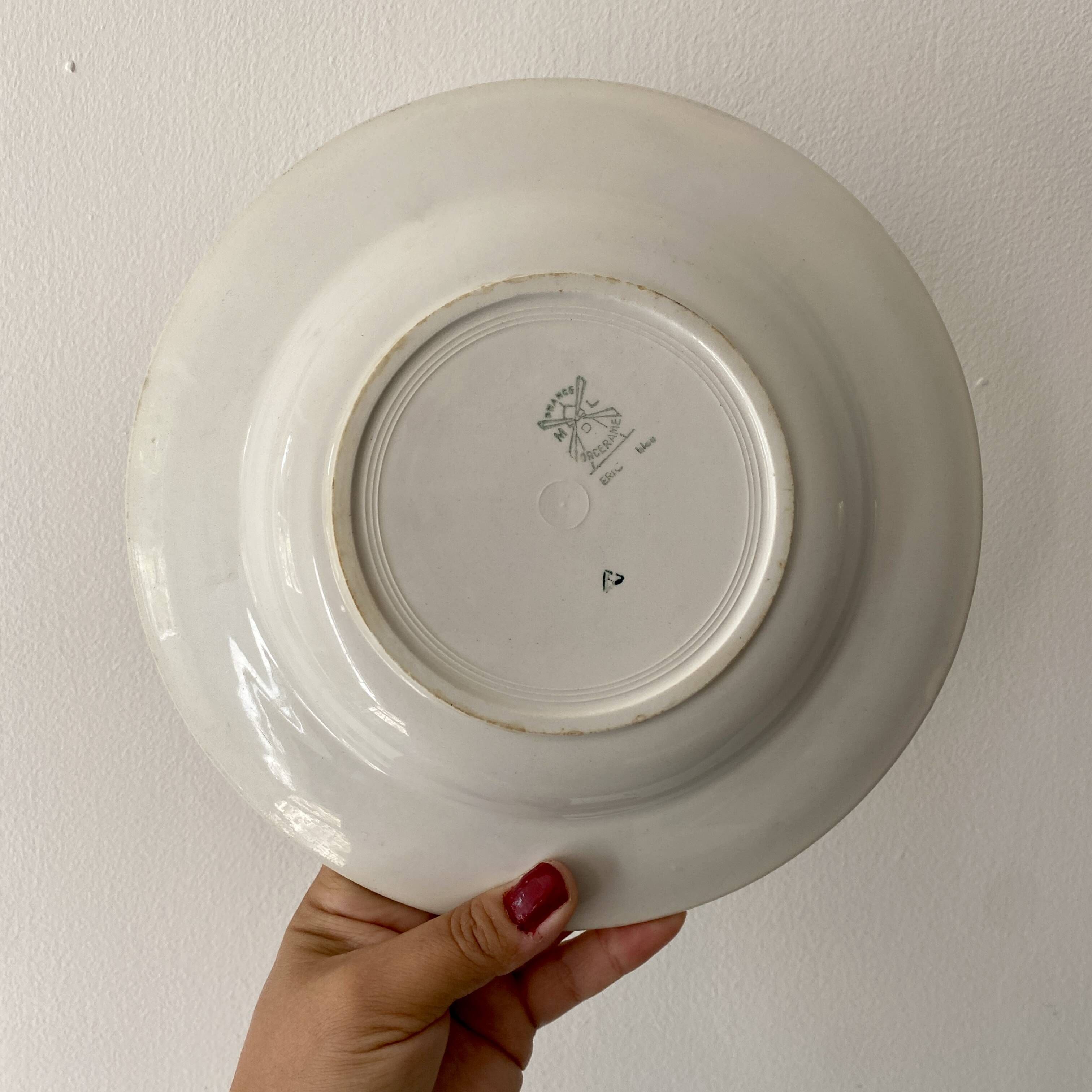 Lot de 6 assiettes creuses vintage dépareillées