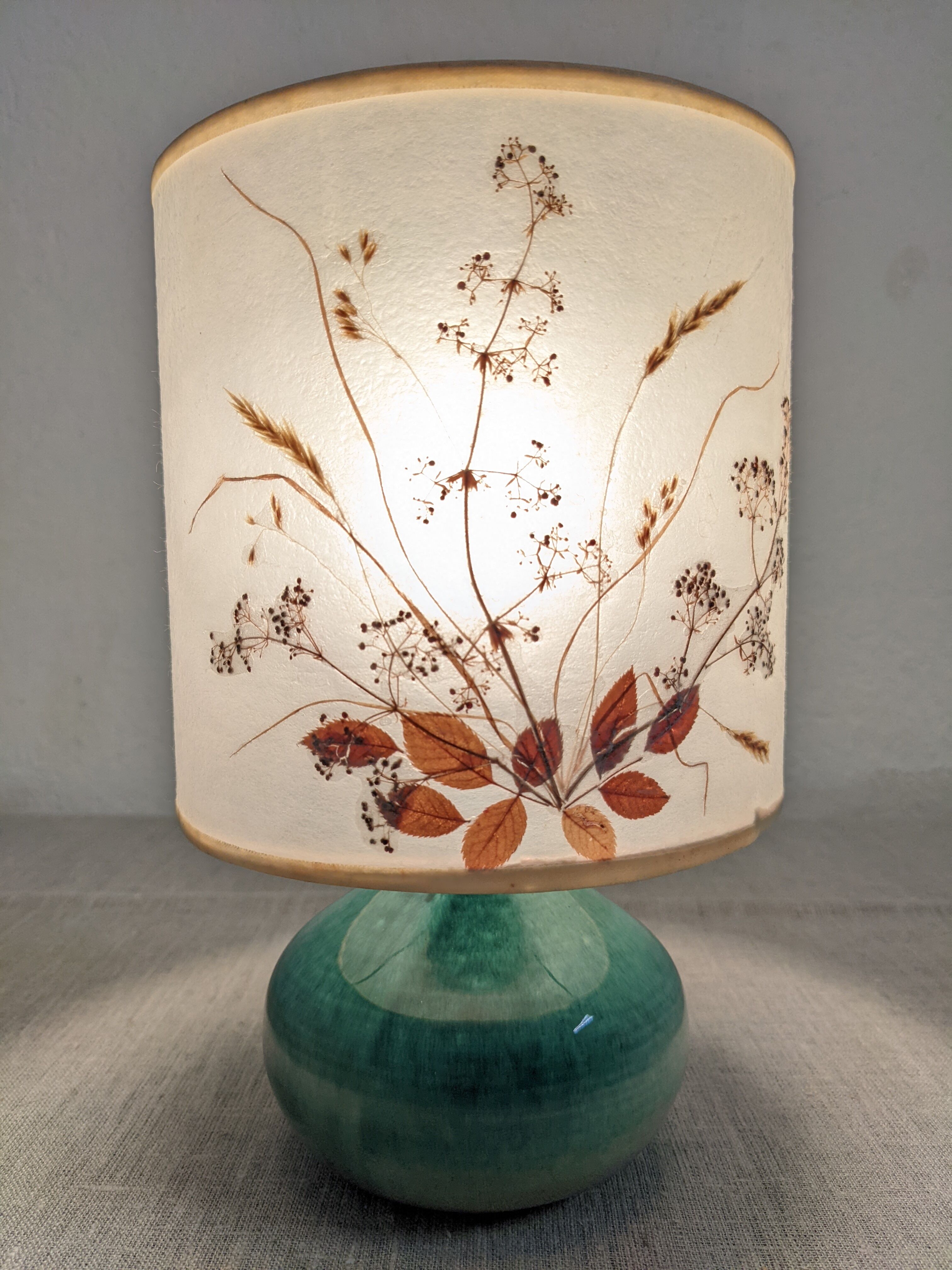 Ceramic bedside lamp from the 60s/70s