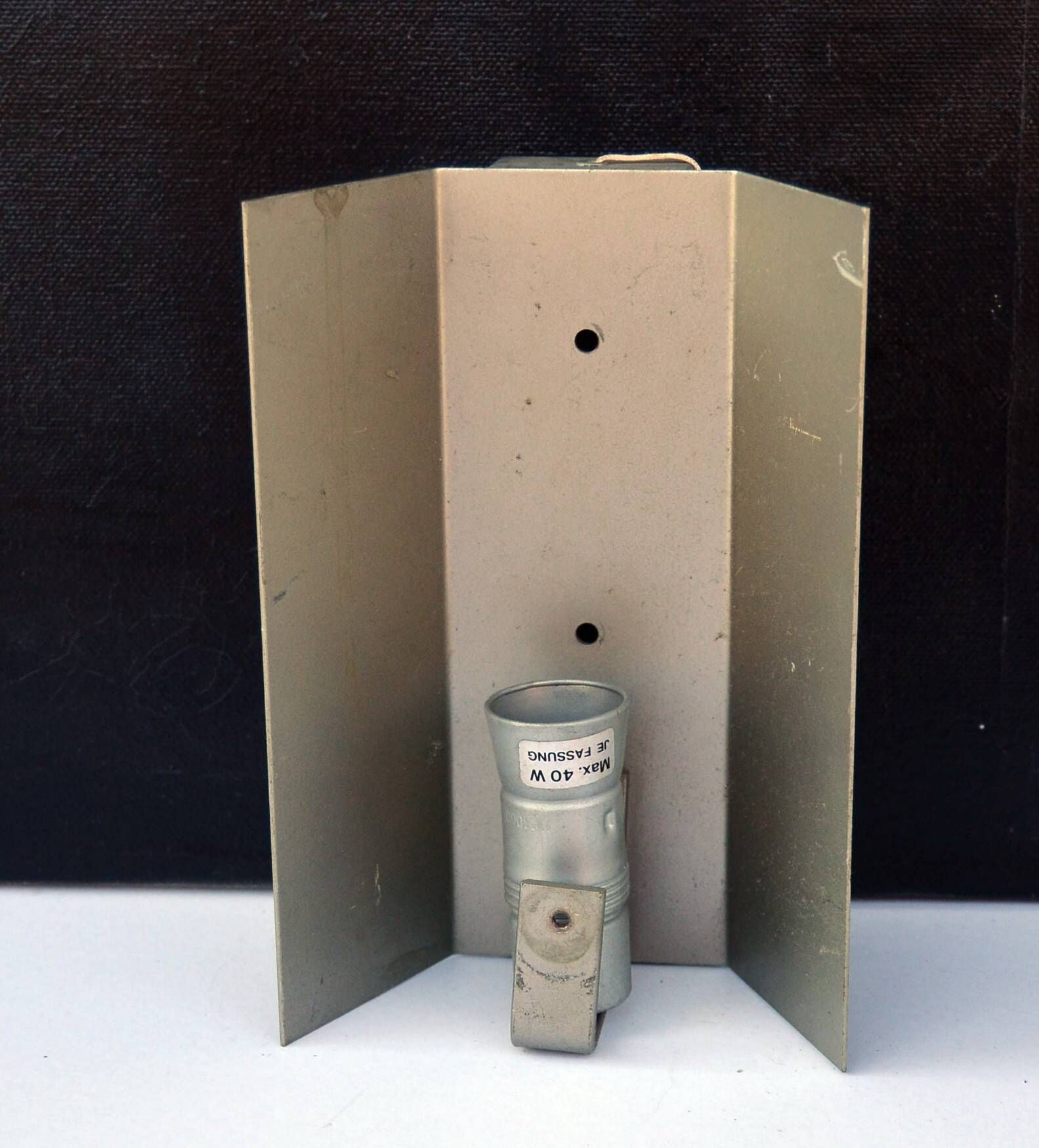 Lot of 3 J. T. Kalmar Sconces Light Wall Mounted Brutalist Mid Century  - 2 pieces are 25cm X 12 cm