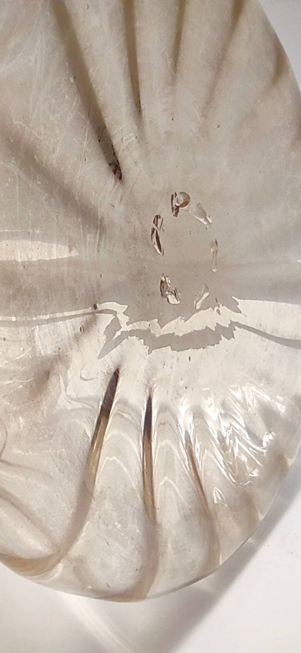 Straw-Colored Glass Pitcher Vase Ascribable to Vittorio Zecchin, Italy