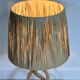 Audoux Minet lamp in rope and raffia 1950s