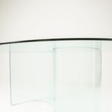 Vintage glass dining table