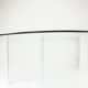 Vintage glass dining table