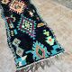 Vintage Berber Boucherouite hallway runner: Moroccan rug