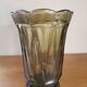 Vintage smoked glass vase