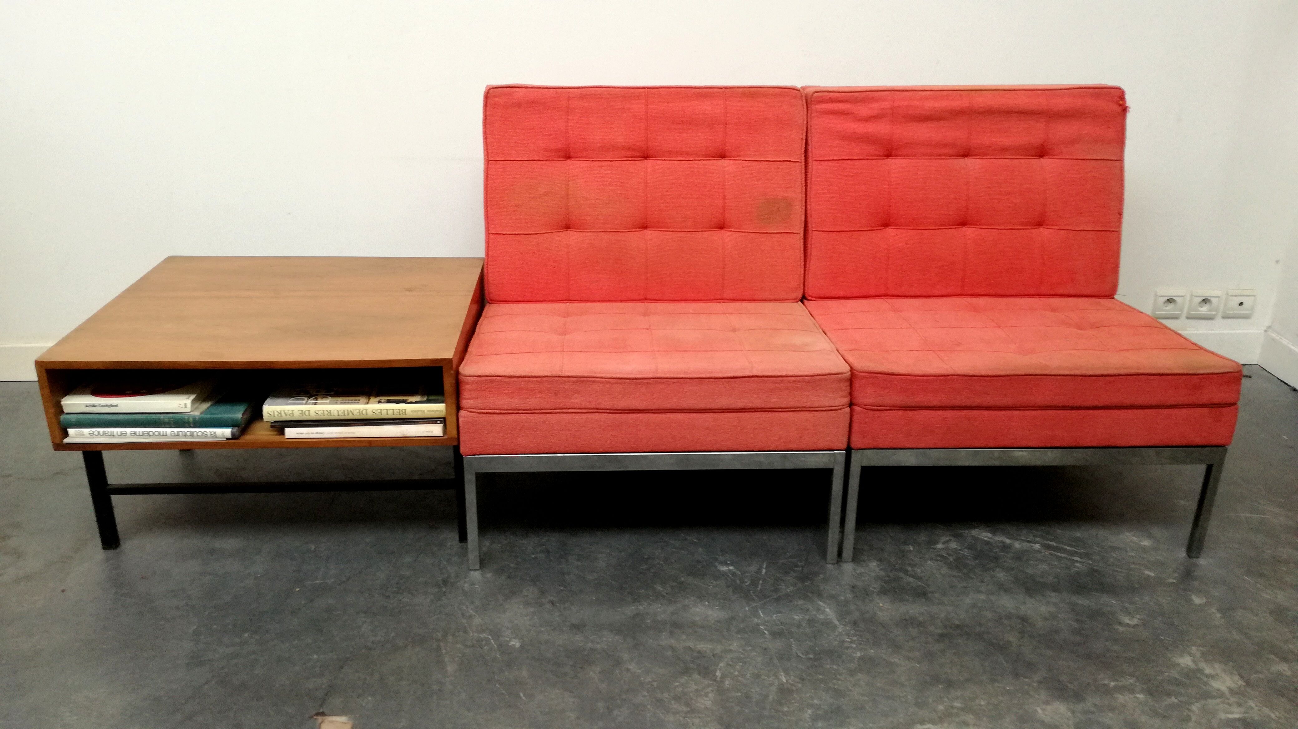 Pair of Florence Knoll armchairs 1960