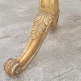 Louis xv style fireplace screen fire screen in gilded wood 19th century tapestry