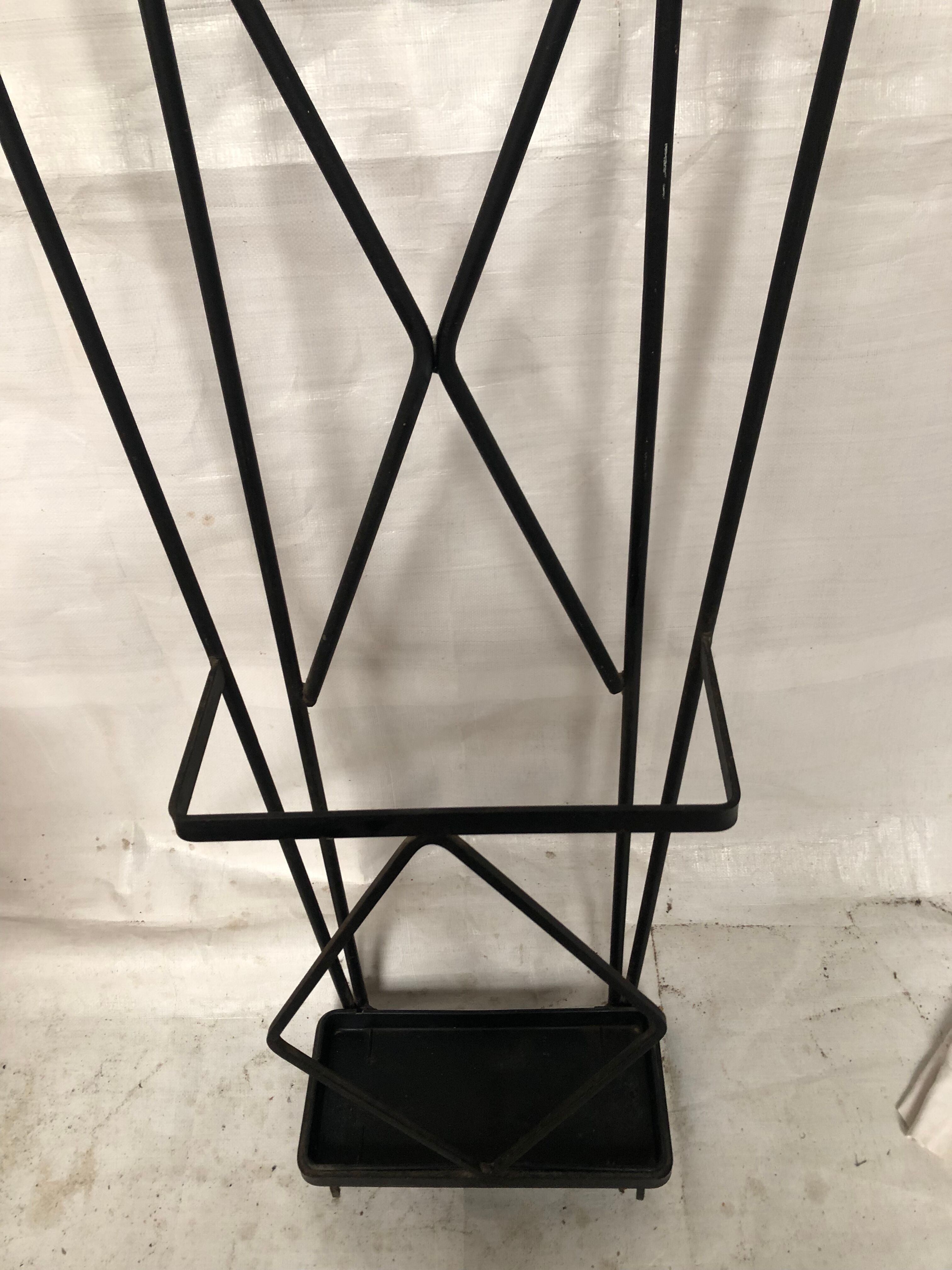 Vintage wall coat rack 60s