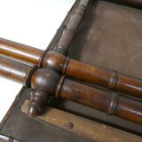ancienne table pliable en bois imitation bambou XIXème