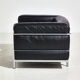 Fauteuil en cuir LC3 de Le Corbusier pour Cassina